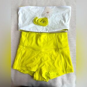 Brand New Fabletics reversible top swimsuit - two piece